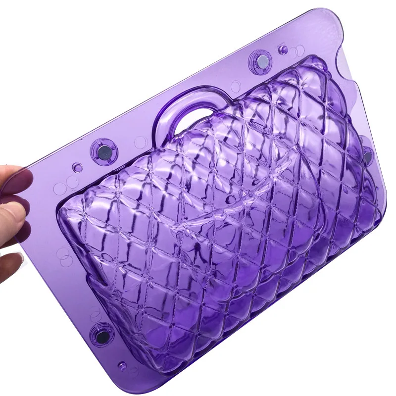 Large 3D Women\'s Handbag Chocolate Mold DIY Handmade Cartoon Chocolate Tool Flip Sugar Cake Mold