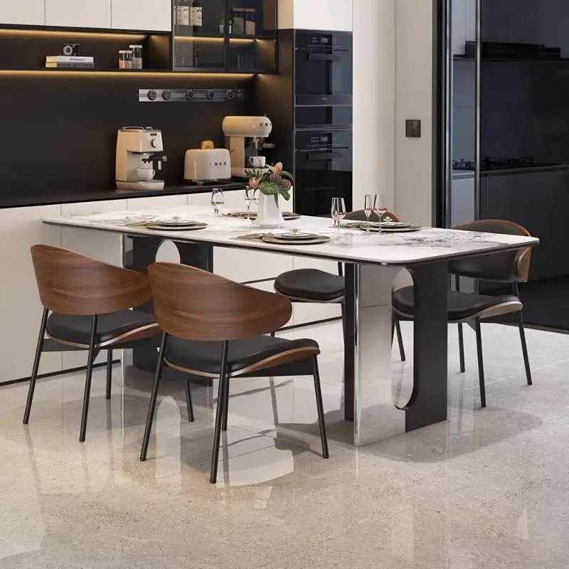 Irregular Hardware Dining Table Minimalist Organic Wood Saving Restaurant Dining Table Living Room Mesa Comedor Furniture Home