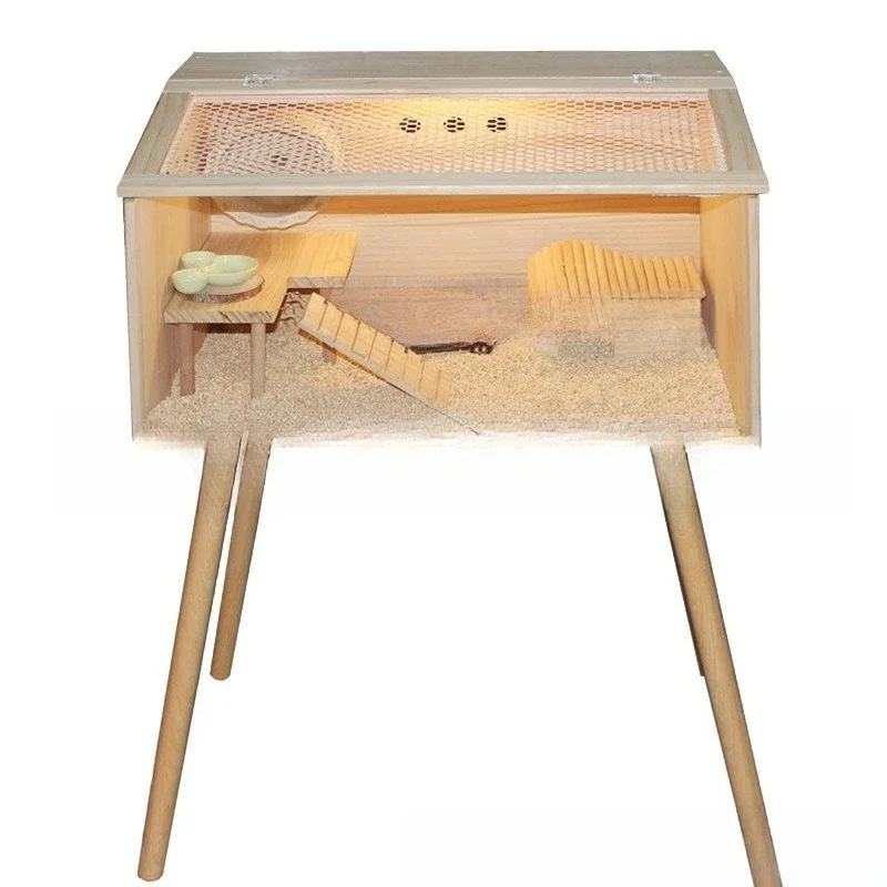 Rutin chicken breeding box hamster cage golden bear solid wood parrot