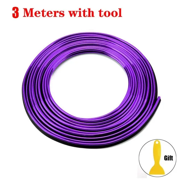 Universelle Auto-Zierleisten Flexible Streifen 5M/3M/1M Innenraum Auto-Verkleidungen Autoabdeckung Armaturenbrett Tür Auto-Styling