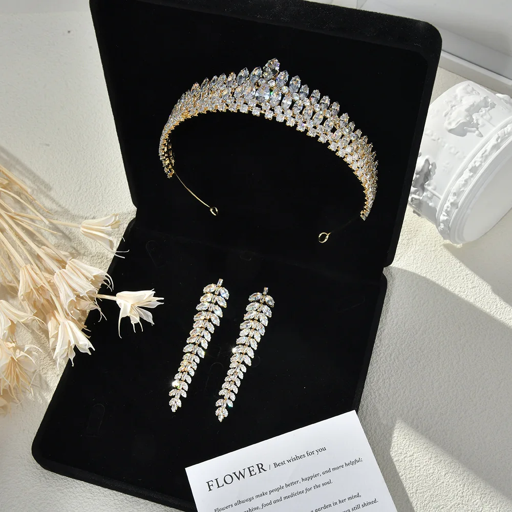 

Роскошная свадебная тиара-корона для невесты, хрустальные короны принцессы и королевы для женщин и девушек, украшение для волос на 15-летие, свадебный головной убор