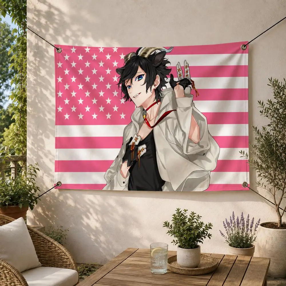Romance Anime I-Izumi Miyamura Flags Decorative Flag Banner for Outdoor Garden Yard Camping Party Home Wall Hanging Decor