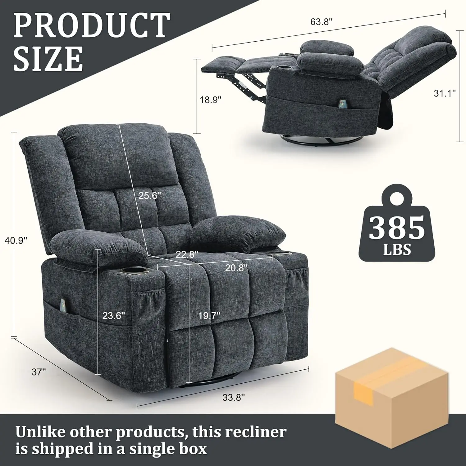 Thumbnail 2 - #18 New Recliner Chairs Arrivals