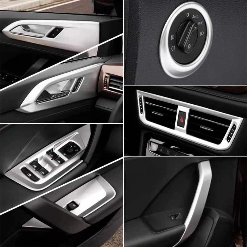 LHD For VW Volkswagen Tharu 2018-2024 Interior Mouldings light height adjustment protection frame AC Outlet Vent cover trim