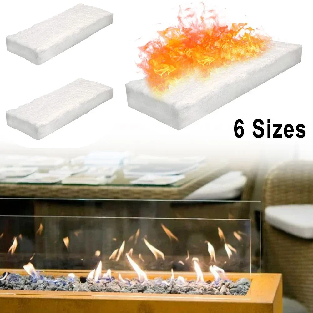 3pcs Blanket Ceramic Sponge Pad  Fireplace Sponge Bio Fire Calcium Fibres Firebox Firplace Stove Magnesium Safety Parts