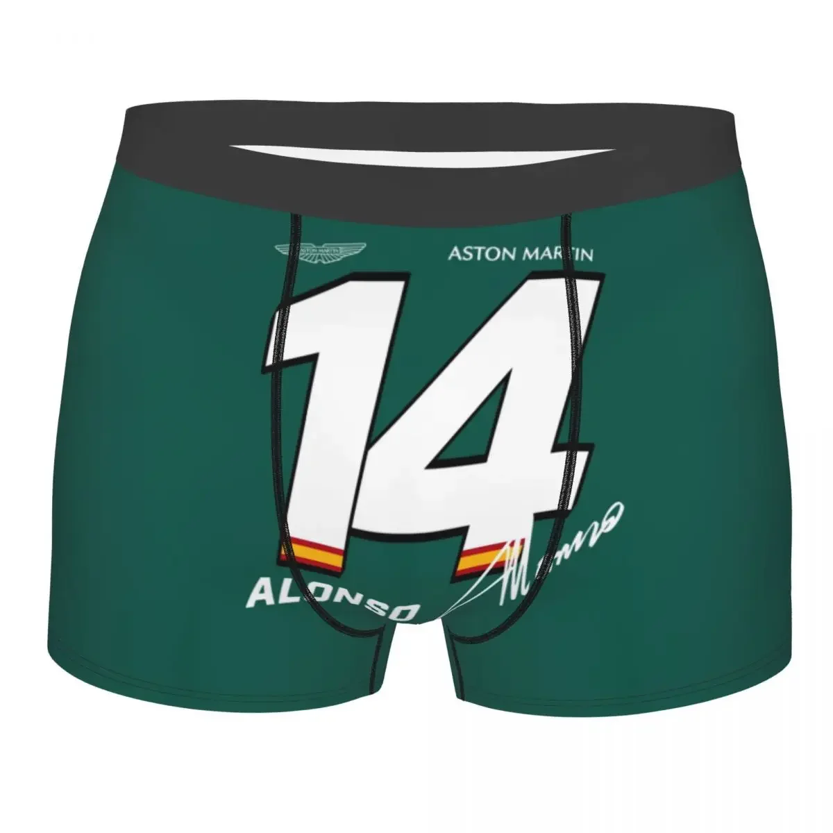 Custom Fernando Alonso Boxers Shorts Men's Aston Briefs Underwear Cool Underpants