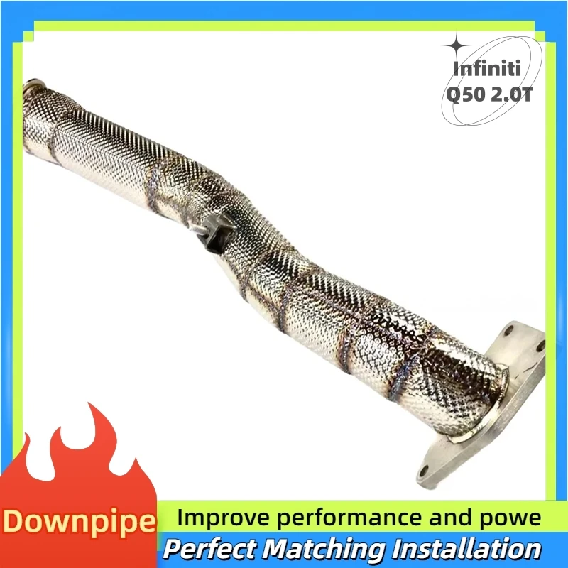

For Infiniti Q50 2.0T High Performance and Quality Stainless Exhaust Downpipe increase momentum and sound Exhaust Pipe