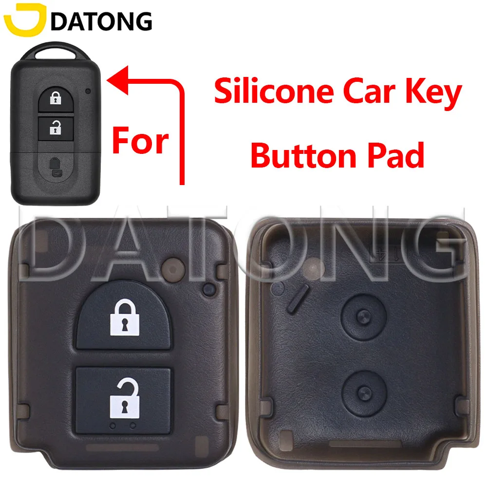 Datong Replacement Car Key Button Pad Cover For Nissan Navara Micra Note Livina Qashqai X-Trail Juke Tiida Sylphy Pathfinder