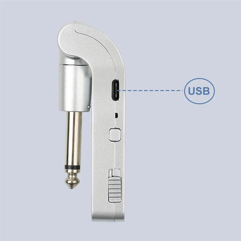 ELEC-WP-1 نظام الجيتار اللاسلكي 2.4G الارسال والاستقبال القابلة لإعادة الشحن نطاق 30 متر للجيتار الكهربائي والباس