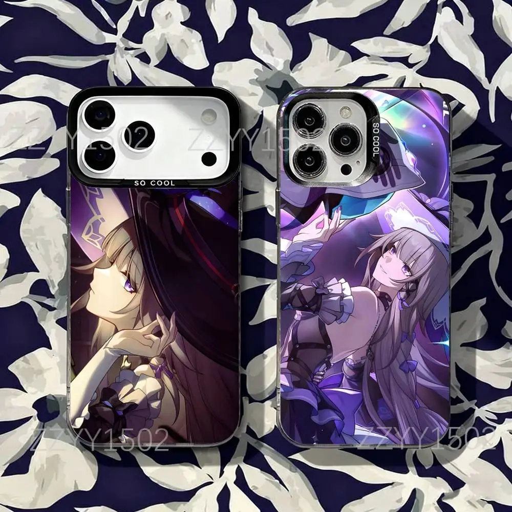 

The Herta HSR Honkai Star Rail Phone Case For iPhone 17,16,15,14,13,12,X,8,Pro,Max,Plus,SE4,Air,Mini HD Black IMD Matte