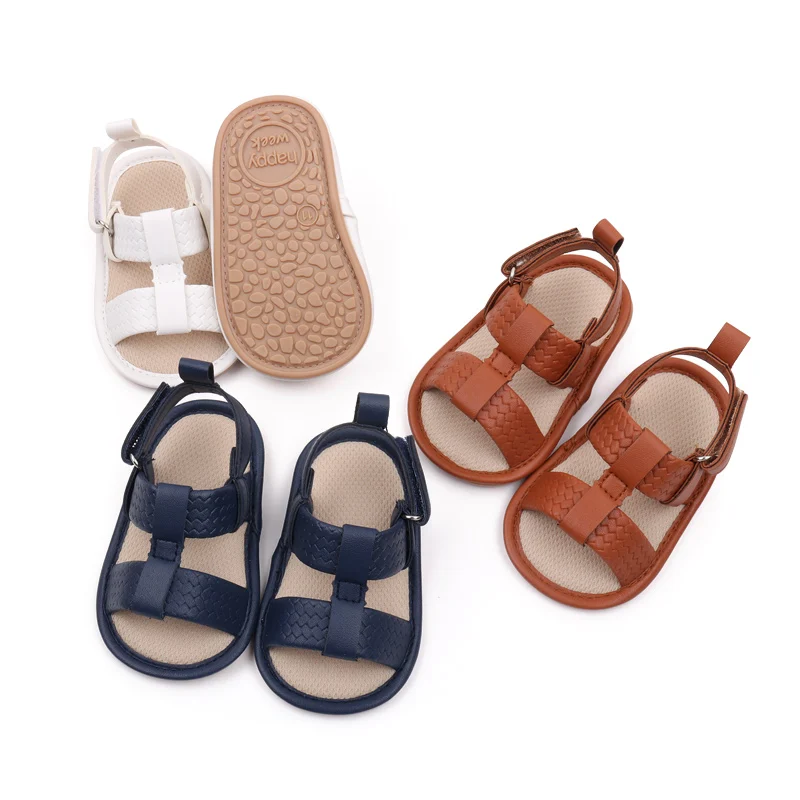 Soft PU casual sapatos de caminhada para bebês meninos e meninas, sandálias recém-nascidas, criança 0-91-8 meses, nova moda, BBW4011, verão, 2022