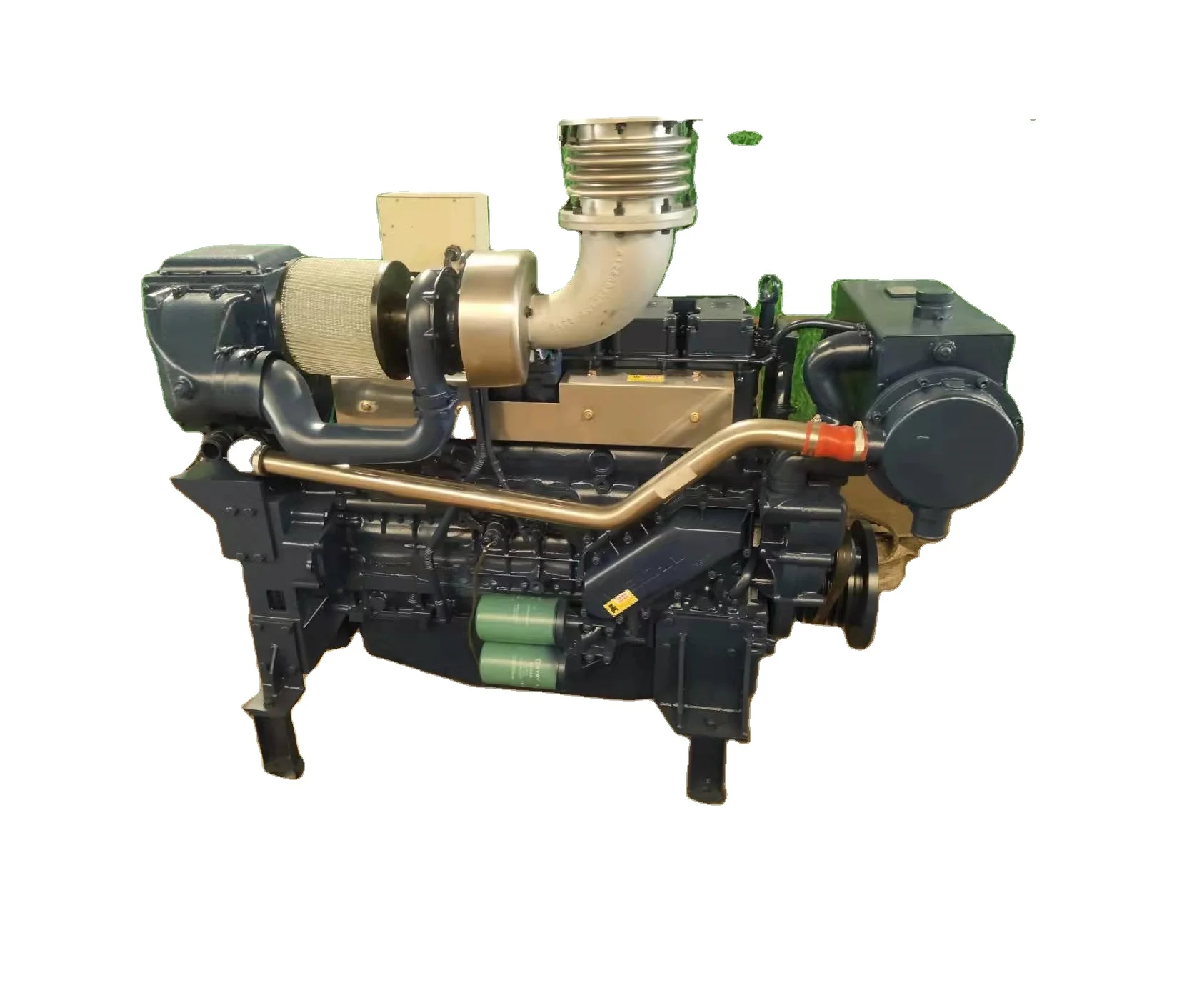 For Weichai WP13 500HP 6 Cylinder 4 Stroke Marine Diesel Inboard Engine Assembly for Boat Propulsion