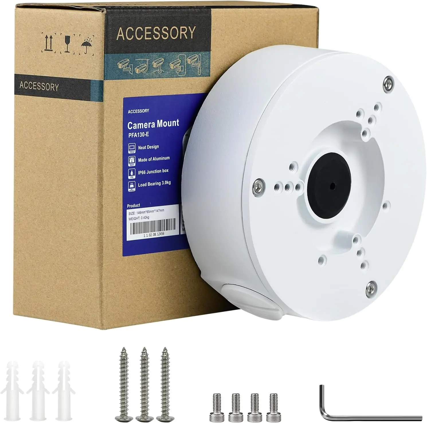 Dahua Junction Box DH-PFA130-E for Bullet Camera TiOC Turret Camera IPC-HDW3849H-AS-PV IPC-HDW2841TM-S