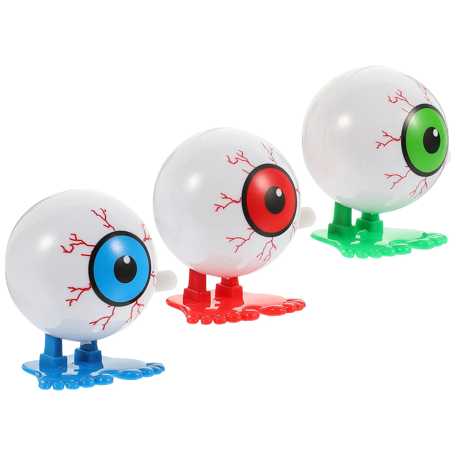 3 pçs relógio olhos adorável crianças brinquedo brinquedo resistente ao desgaste wind-up menina criança