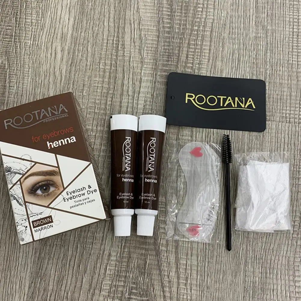 Henna sobrancelhas matiz profissional sobrancelha tintura creme maquiagem à prova dwaterproof água de longa duração tintura tatuagem creme henna sobrancelha