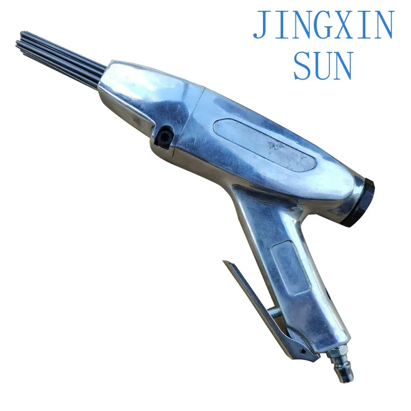 Small Needle Rust Removal Gun for Bass Pneumatic Multi-Needle Gun Heavy Duty Air-Powered Rust Remover Tool for Metal Surface
