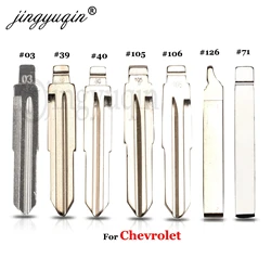 jingyuqin No.03 #39 40 71 105 106 126 Key Blade For Chevrolet Cruze Epica Lova Camaro Impala Captiva Aveo Spark Blank Replace