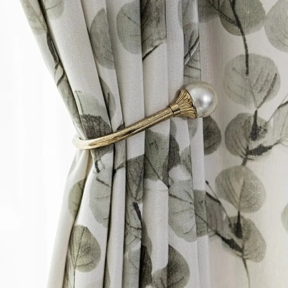Modern Minimalist Polyester Cotton Printed Curtains American Pastoral Transparent Fabric Curtains for Living Room Bedroom Luxury