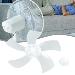 12 Inch Household Plastic Fan Blade Five Leaves With Nut Cover For Pedestal Fan Blade Electric Fan Accessories Flabellum