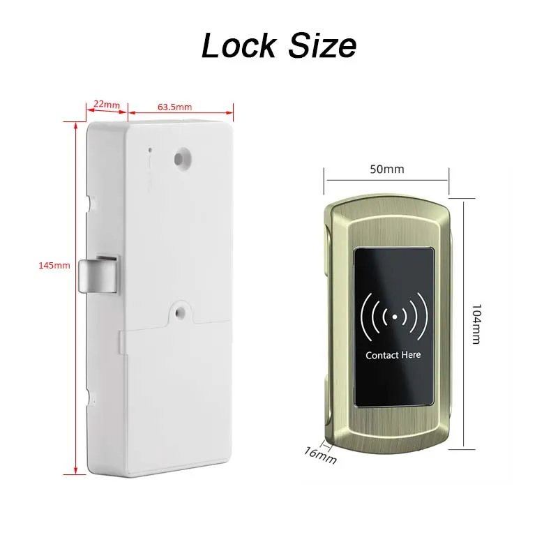 Zinc alloy RFID Gym Fitness Electronic Digital Locker Lock RF ID card 3