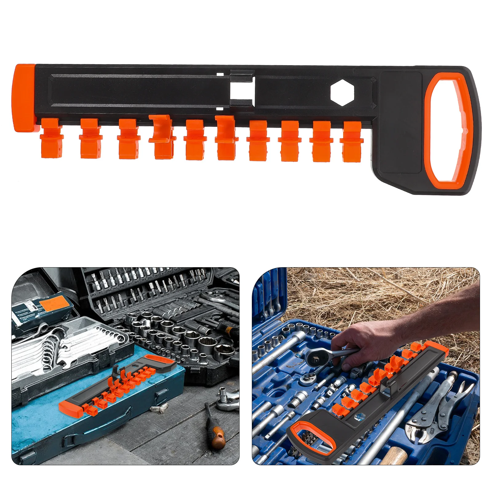 

Ratchet Wrench Holder Combination Wrench Set Organizer Multi-Slots Storage Shelf Tool Box Stand No Burrs Safe Material