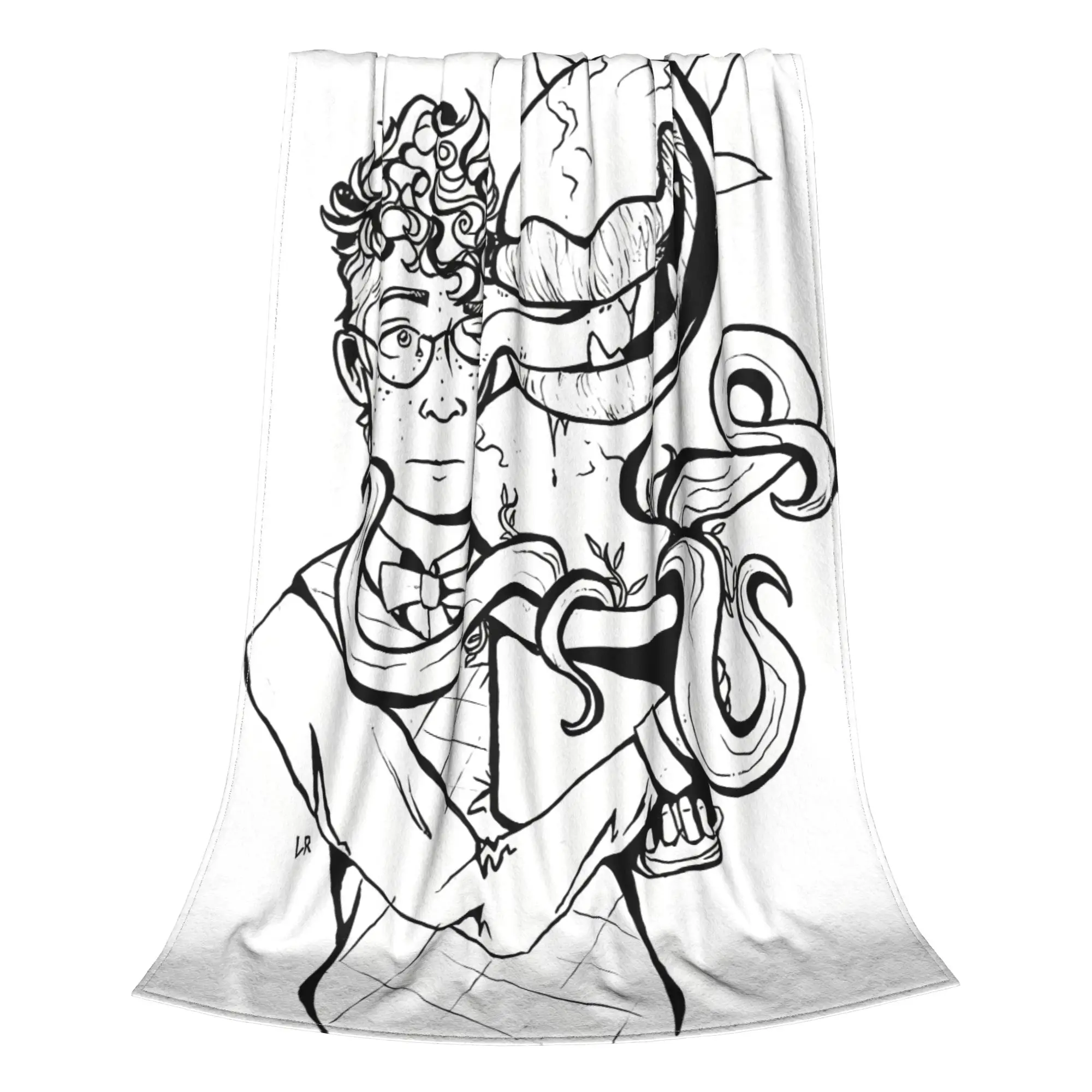 1PC Home Cutecore Audrey II And Seymour Little Shop of Horrors Blanket Super Cosy Plush Home Living Room Sofa Halloween