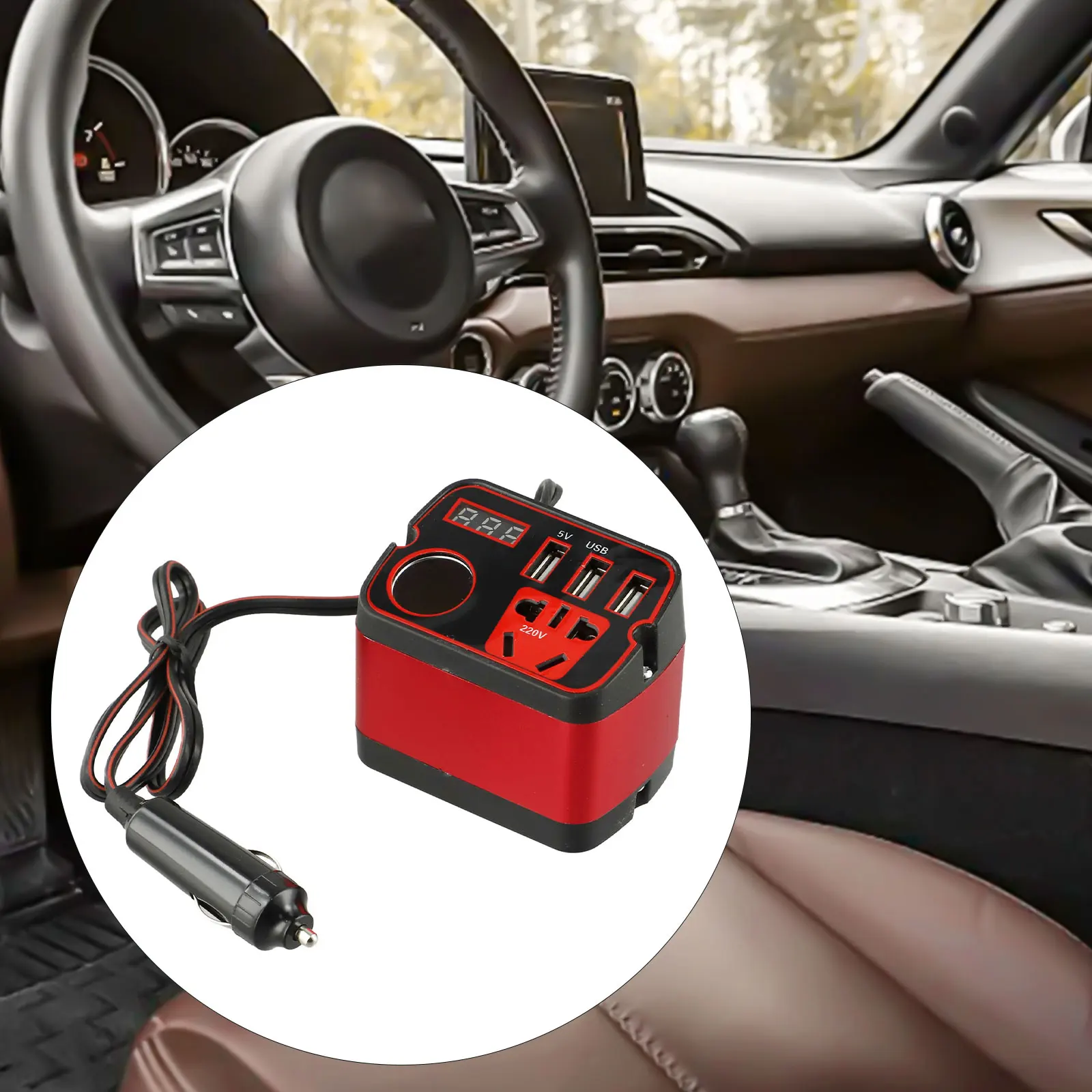 Travel Convenience Car Power Inverter Car Converter Power Inverter Fast Charging Capability Compatible With Electronic Devices