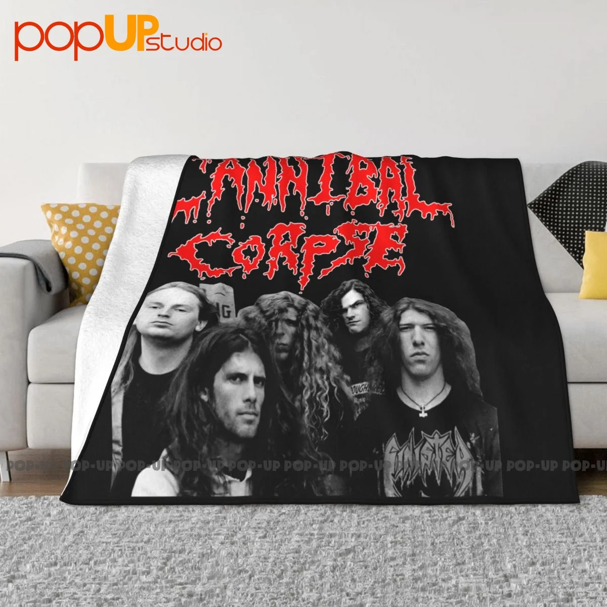 

Cannibal Corpse Blanket Velvet Classic Nap Blanket Faux Fur Throw Sofa Decorative