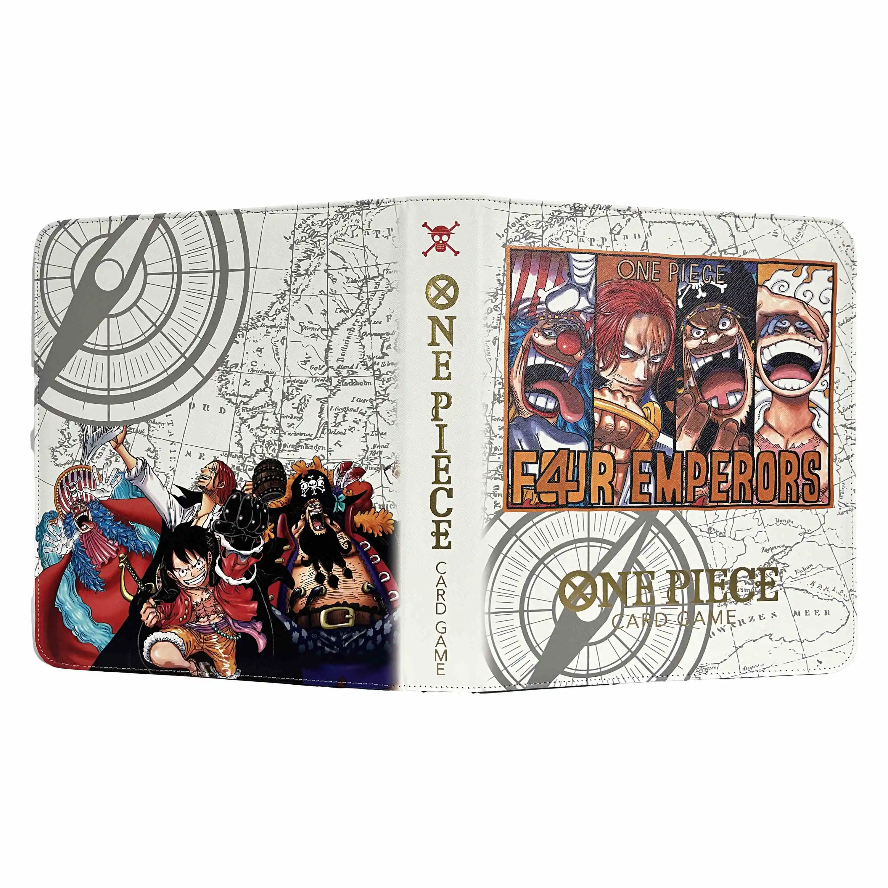 Diy Self Made One Piece Comics Luffy Hot Stamping Card Book Four Emperors Shanks Card Collection Book Card Book Holiday Gift Toy