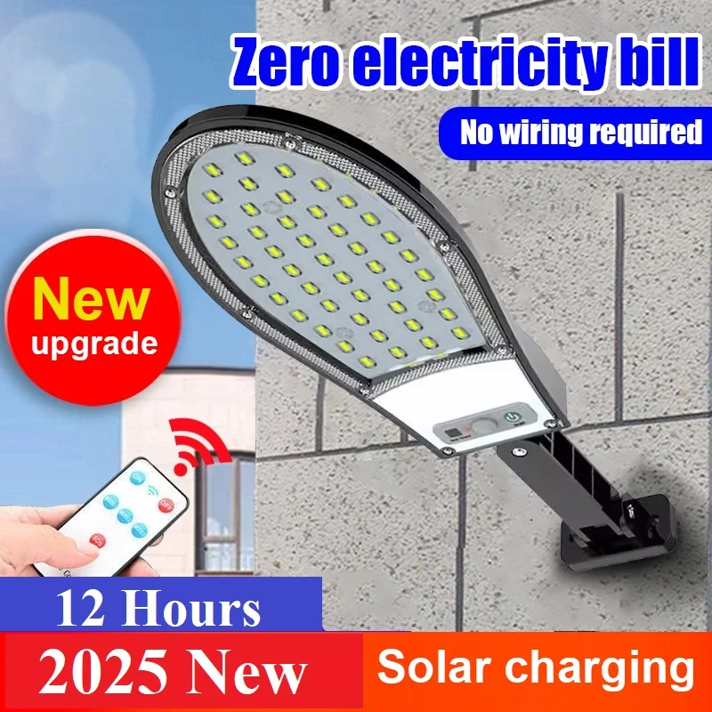 

Newly Upgraded Outdoor Solar Lamp 3 Modes Ultra-Bright Solar Light with Inductive Courtyard Lights Street Garden Lanterns IPX65