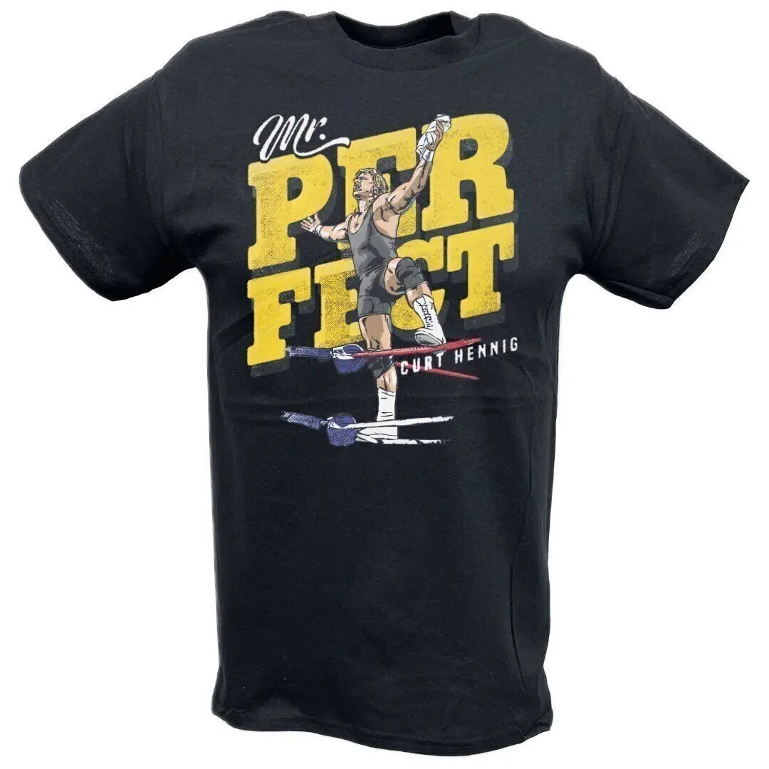 Camiseta negra Mr Perfect Curt Hennis Top Rope Pose