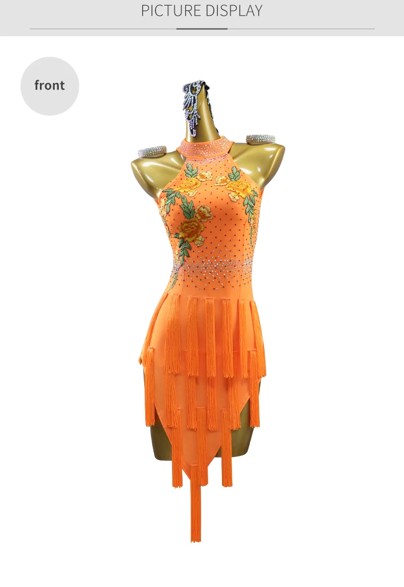 2026 Lateinamerikanischer Tanzrock Party-Federkleid Elegantes Sport-Abschlussball-Outfit Samba-Wettbewerbskostüm Mädchen Sexy Cabaret-Tanzkleidung – Detail 7