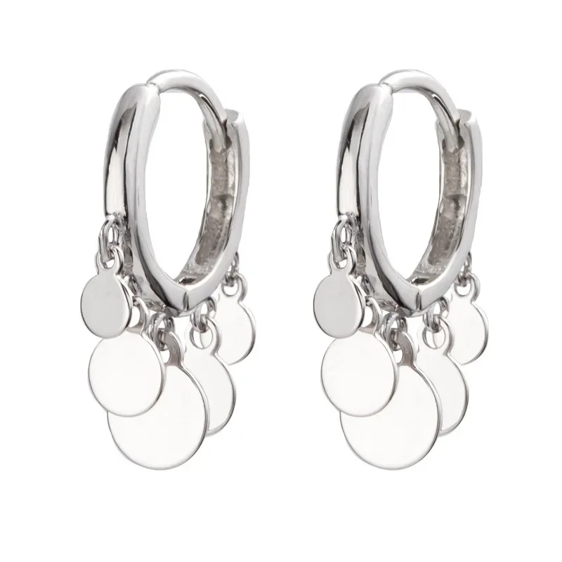 925 Sterling Silver Hoop Earrings for Women Silver Gold Jewelry Gifts Trendy Jewelry