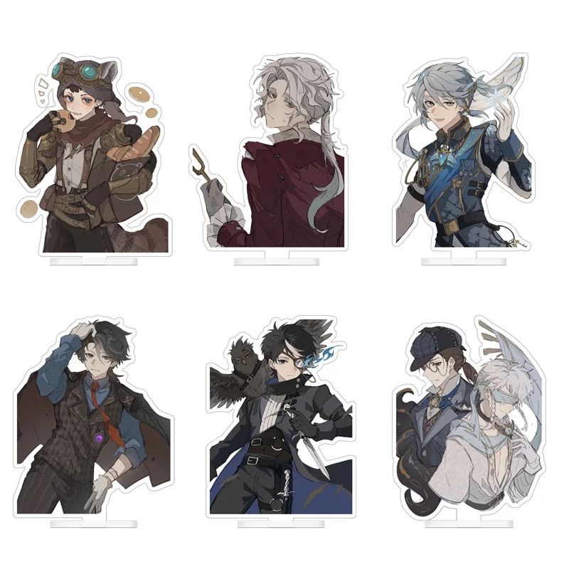 Game Identity V Acrylic Stand Composer Winter Cicada Prophet Peripheral Anime Desktop Ornament Fans Collectible Gift Keychain
