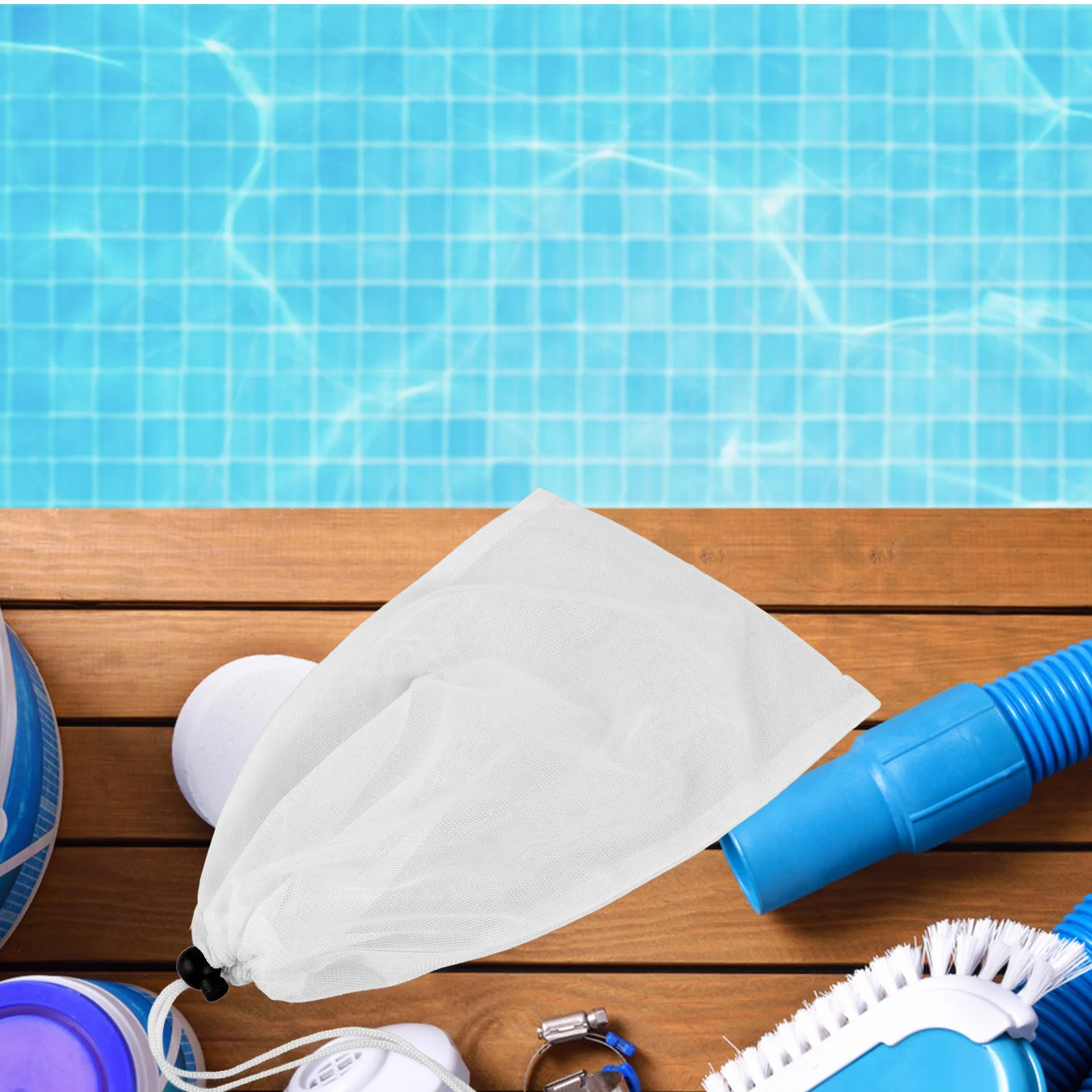 

4pcs Pool Vacuum Replacement Mesh Bag Heavy Duty Skimmer Socks For Inground Pools Filter Basket Leaf Net Cleaner Tool