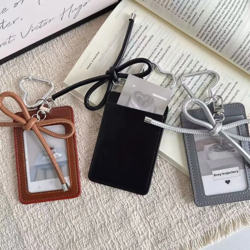 Portable INS Card Holder PU Leather Y2k Idol Photo Cards Sleeve Photo Display Pendant Cards Cover