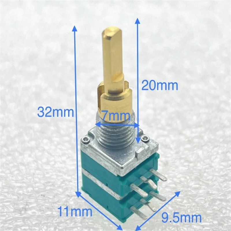 1 PCS Japanese ALPS Dual axis Double precision Potentiometer RK097 B10K Amplifier Car Audio Navigation Volume