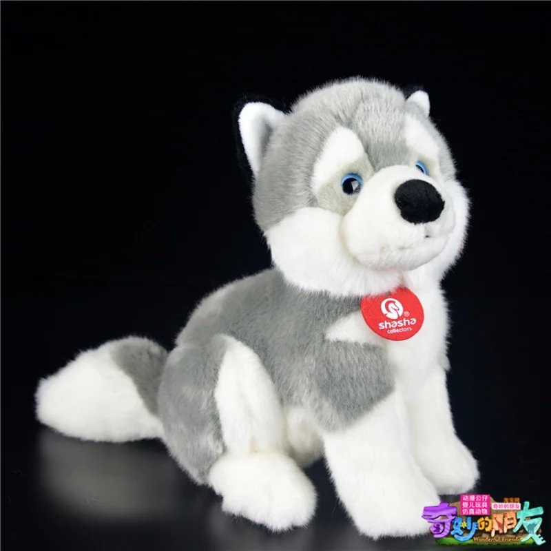 

Мягкая игрушка-хаски, реалистичная, 25 см, для детей, подарок на день рождения для девочки