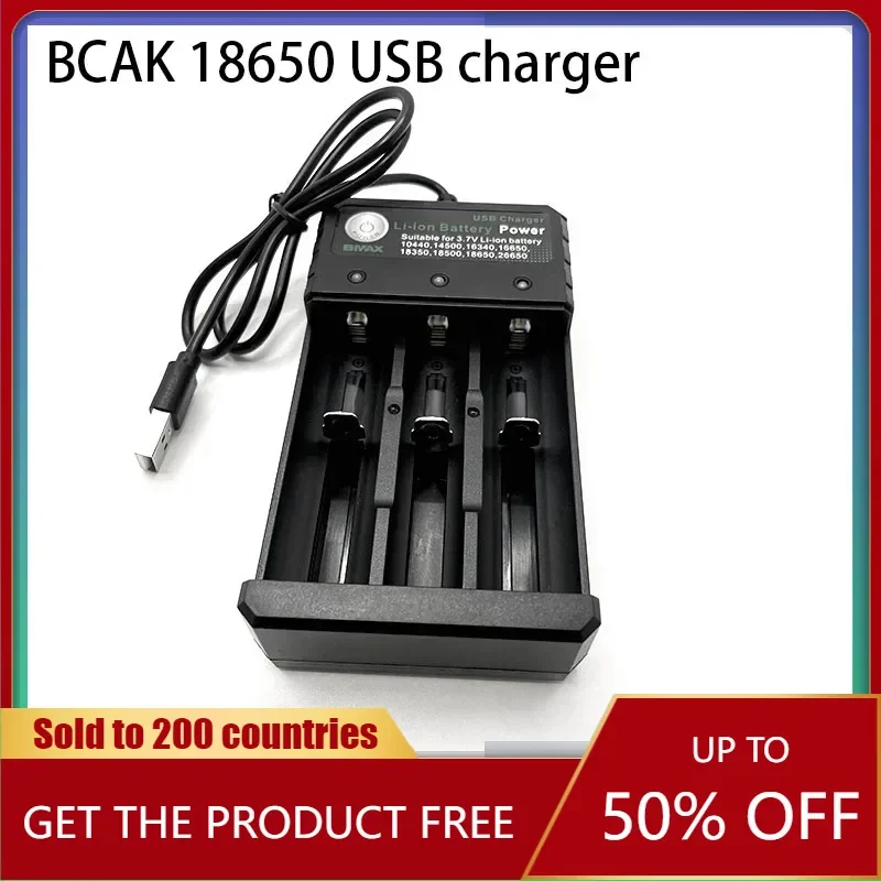 Hot 18650 Lithium Battery Charger 3 Slots with LED Indicator for Lithium Batteries 18650 26650 25500 16340 14500 10440 17500