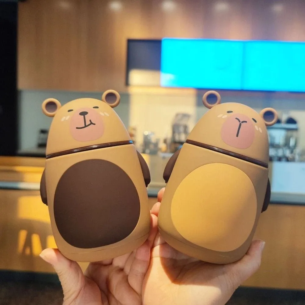 

Бутылка для воды с изображением мультяшной капибары, большая емкость 300 мл, термоизолированная, экологичная, без BPA, стеклянная кружка с капибарой