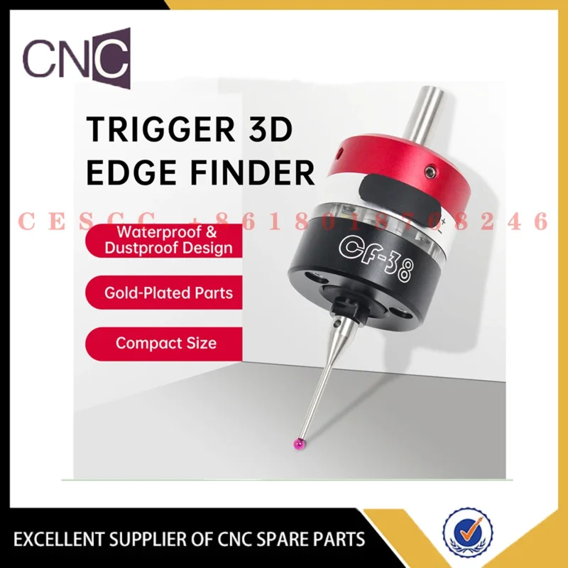 2023 latest 3D Edge Finder Machining Center Cnc Milling Machine Three-coordinate Precision Probe Centring Rod Tool Setter CF-38