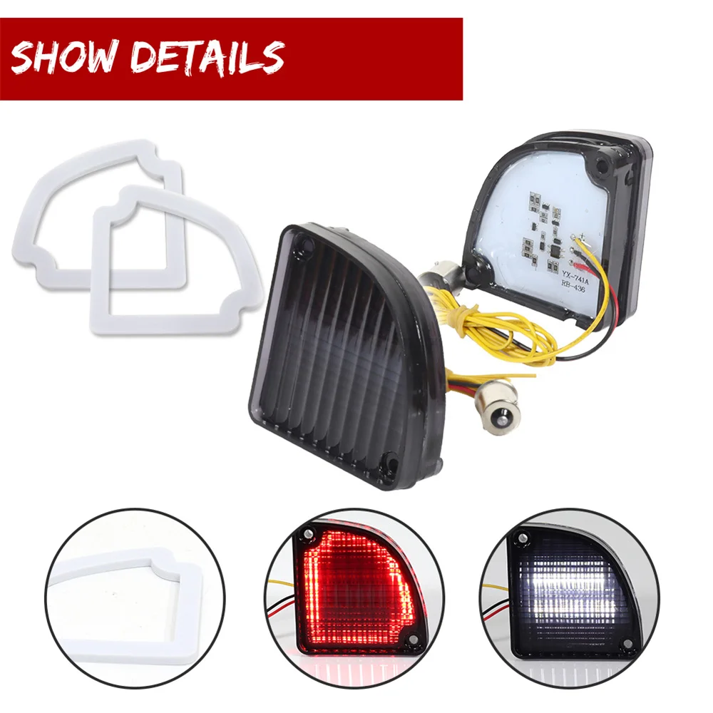 Car White LED Rear Backup Reverse Lights Red Tail Lights Rear Fog Lights For Chevy & GMC Trucks 1967 1968 1969 1970 1971 1972