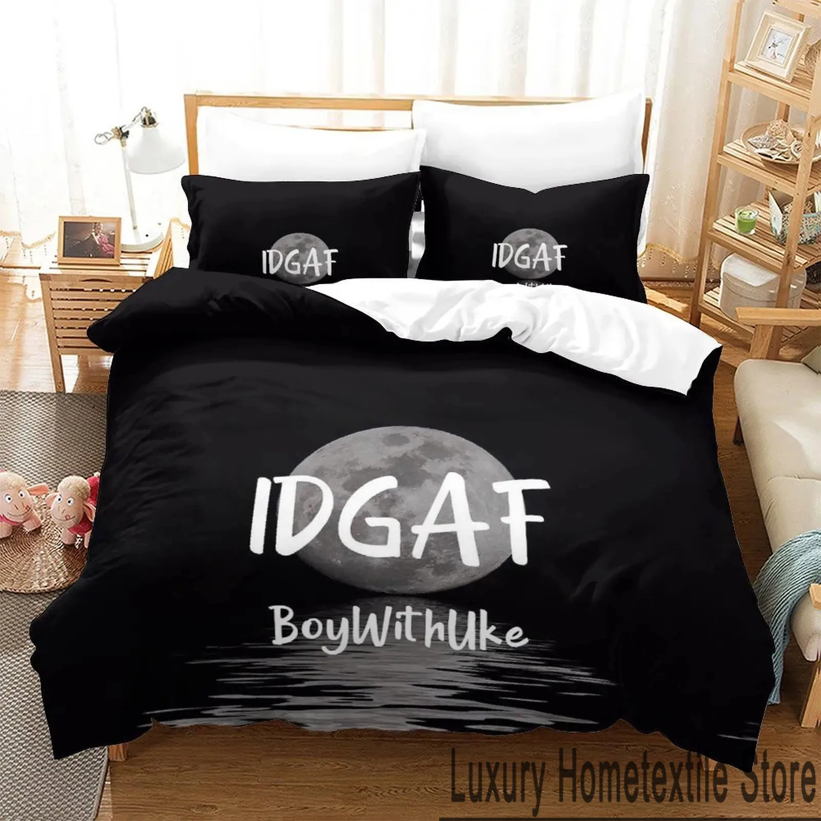 3D Print Boywithuke Bedding Set Boys Girls Twin Queen King Size Duvet Cover Pillowcase Bed boys Adult Home Textileextile