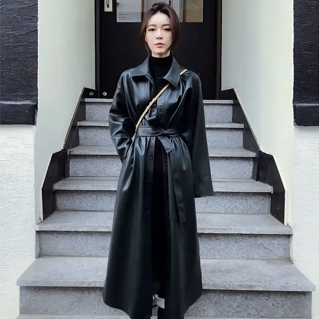 Long black thin jacket online