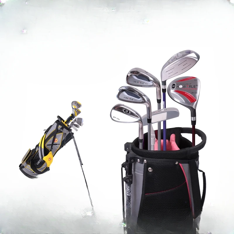 مجموعة نادي الجولف للمراهقين من سبائك التيتانيوم مع حقيبة كروية