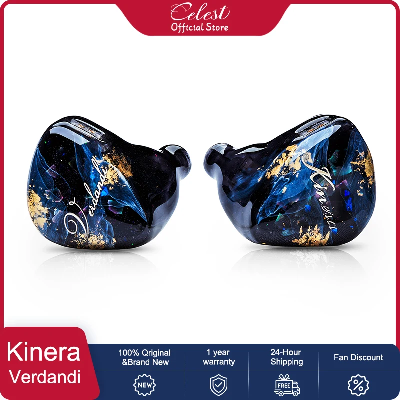 

Kinera Verdandi 1BC+2BA+2 Sonion EST+1DD In Ear Monitor Wired Headphones With Detachable 0.78mm 2pin IEM Cable 4.4mm/3.5mm Plug