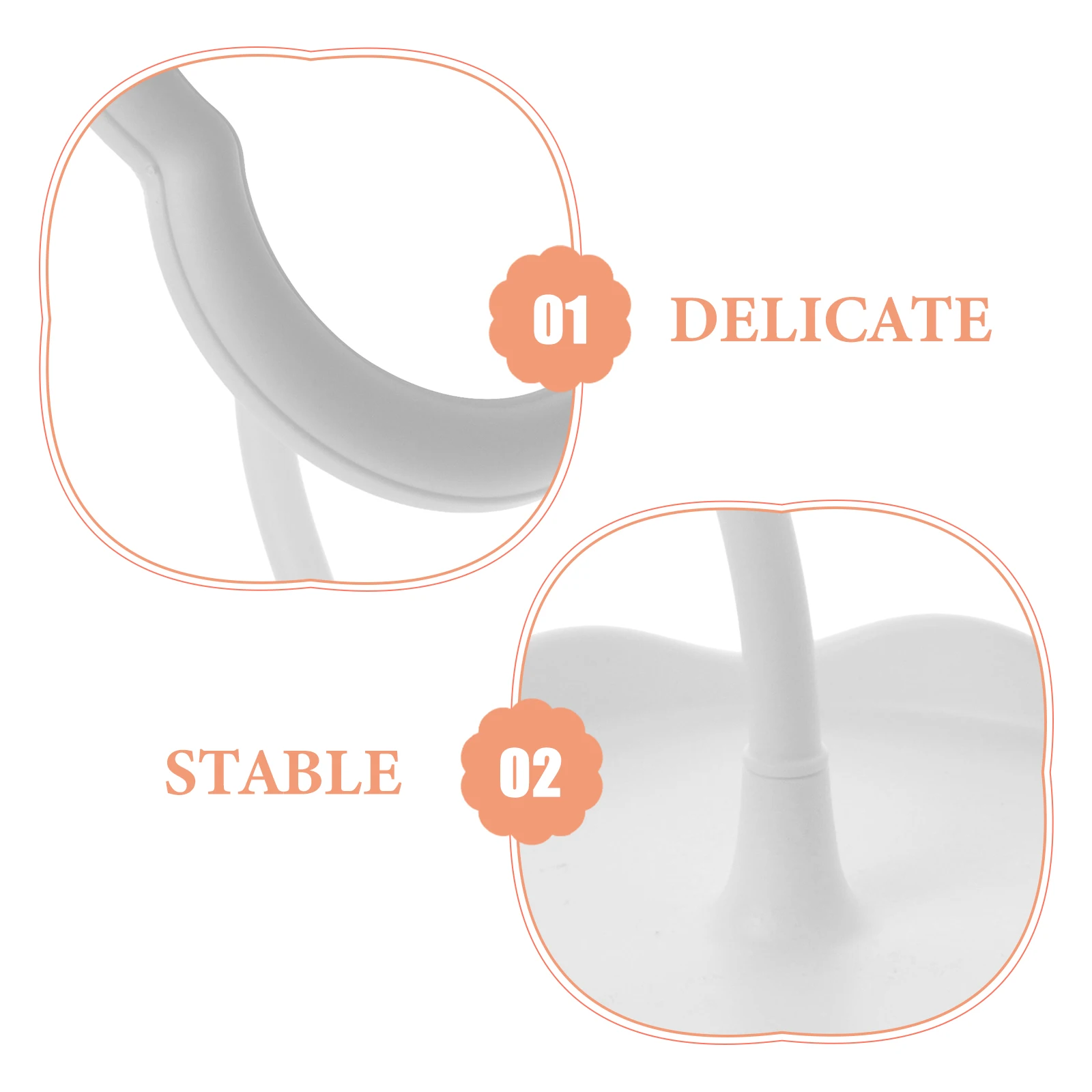 花の形の化粧鏡、卓上化粧鏡、小型テーブルミラー、丈夫なプラスチックガラススタンド、家庭用、日常使用、オフィス用ミラー