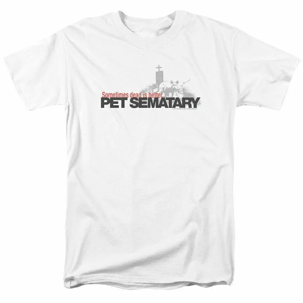 

Pet Sematary Logo T Shirt Mens Licensed Horror Movie Tee White