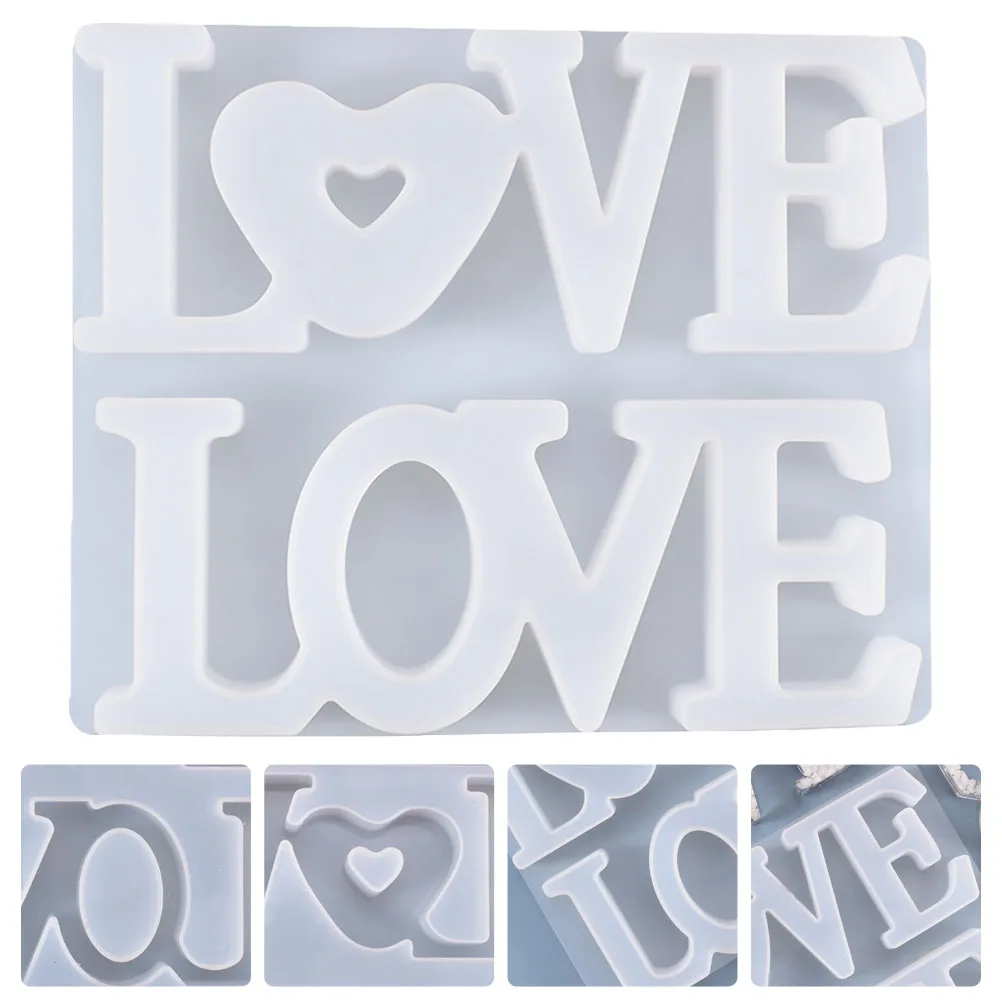 แม่พิมพ์ซิลิโคนรูปตัวอักษรภาษาอังกฤษ 1 ชิ้น สำหรับงาน DIY คริสตัลอีพ็อกซี่ ป้ายห้อยตกแต่งผนัง งานฝีมือเค้ก