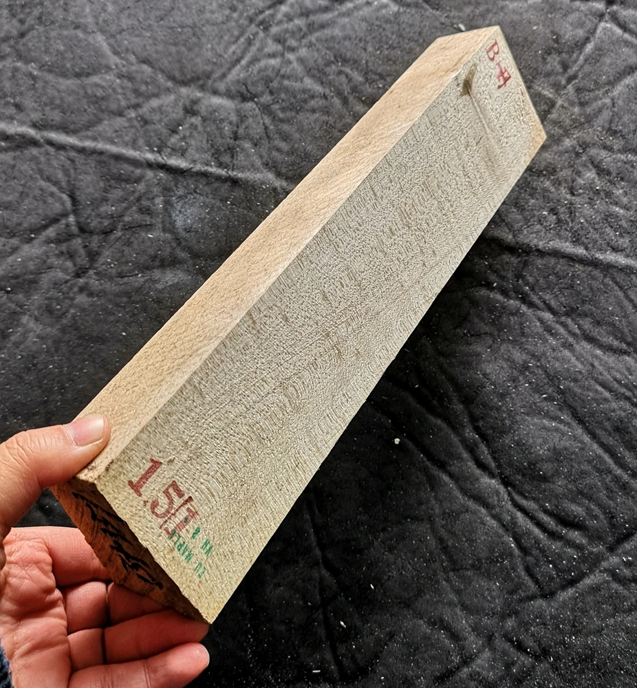 HUATOOL German Imported B+Grade Tiger Maple NECK for Violin - Teufel Violin Making Raw Material & Accessories
